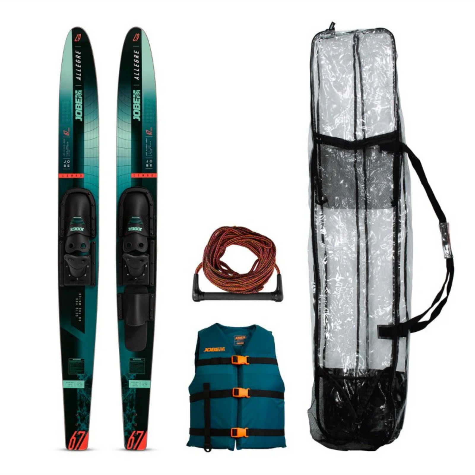 JOBE (5) წყლის თხილამურების კომპლექტი Jobe Allegre 59 Atlantic Green - სურათი 1